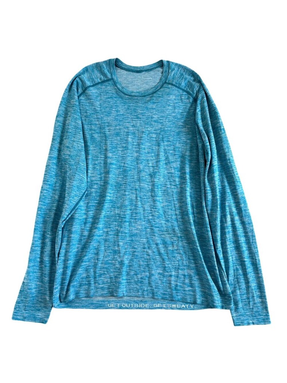 Lululemon Men's Sz Large Move Long-Sleeve Blue Athletic Shirt